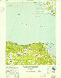 Stratford Virginia Historical topographic map, 1:24000 scale, 7.5 X 7.5 Minute, Year 1946