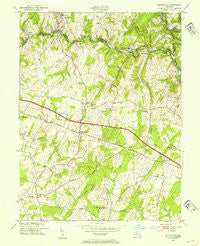 Sykesville Maryland Historical topographic map, 1:24000 scale, 7.5 X 7.5 Minute, Year 1953