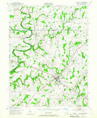 Taneytown Maryland Historical topographic map, 1:24000 scale, 7.5 X 7.5 Minute, Year 1953