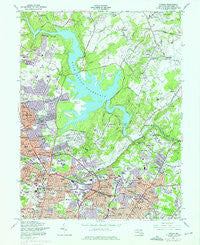 Towson Maryland Historical topographic map, 1:24000 scale, 7.5 X 7.5 Minute, Year 1957