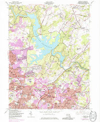 Towson Maryland Historical topographic map, 1:24000 scale, 7.5 X 7.5 Minute, Year 1957