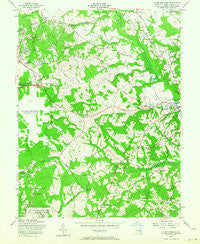 Upper Marlboro Maryland Historical topographic map, 1:24000 scale, 7.5 X 7.5 Minute, Year 1957