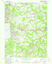 Upper Marlboro Maryland Historical topographic map, 1:24000 scale, 7.5 X 7.5 Minute, Year 1965