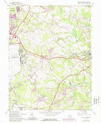 Upper Marlboro Maryland Historical topographic map, 1:24000 scale, 7.5 X 7.5 Minute, Year 1965