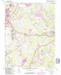 Upper Marlboro Maryland Historical topographic map, 1:24000 scale, 7.5 X 7.5 Minute, Year 1965