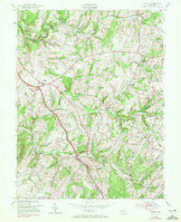Urbana Maryland Historical topographic map, 1:24000 scale, 7.5 X 7.5 Minute, Year 1953