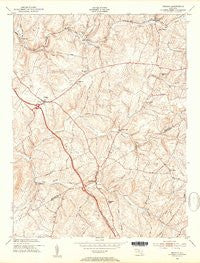 Urbana Maryland Historical topographic map, 1:24000 scale, 7.5 X 7.5 Minute, Year 1953