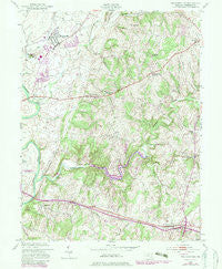 Walkersville Maryland Historical topographic map, 1:24000 scale, 7.5 X 7.5 Minute, Year 1953