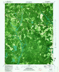 Wango Maryland Historical topographic map, 1:24000 scale, 7.5 X 7.5 Minute, Year 1982