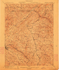 Westminster Maryland Historical topographic map, 1:62500 scale, 15 X 15 Minute, Year 1905