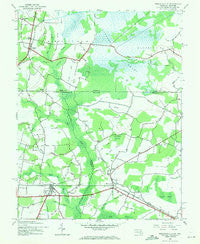 Whaleysville Maryland Historical topographic map, 1:24000 scale, 7.5 X 7.5 Minute, Year 1942