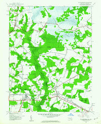 Whaleysville Maryland Historical topographic map, 1:24000 scale, 7.5 X 7.5 Minute, Year 1942