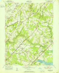 White Marsh Maryland Historical topographic map, 1:24000 scale, 7.5 X 7.5 Minute, Year 1951