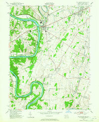 Williamsport Maryland Historical topographic map, 1:24000 scale, 7.5 X 7.5 Minute, Year 1953