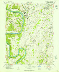 Williamsport Maryland Historical topographic map, 1:24000 scale, 7.5 X 7.5 Minute, Year 1953