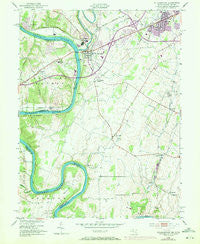 Williamsport Maryland Historical topographic map, 1:24000 scale, 7.5 X 7.5 Minute, Year 1953
