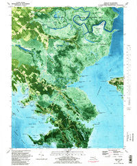 Wingate Maryland Historical topographic map, 1:24000 scale, 7.5 X 7.5 Minute, Year 1982