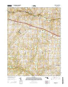 Woodbine Maryland Historical topographic map, 1:24000 scale, 7.5 X 7.5 Minute, Year 2014