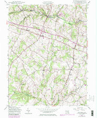 Woodbine Maryland Historical topographic map, 1:24000 scale, 7.5 X 7.5 Minute, Year 1945