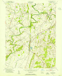 Woodsboro Maryland Historical topographic map, 1:24000 scale, 7.5 X 7.5 Minute, Year 1953