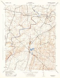 Woodsboro Maryland Historical topographic map, 1:31680 scale, 7.5 X 7.5 Minute, Year 1944
