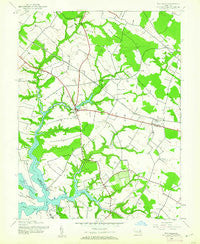 Wye Mills Maryland Historical topographic map, 1:24000 scale, 7.5 X 7.5 Minute, Year 1942