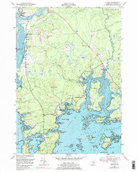 Addison Maine Historical topographic map, 1:24000 scale, 7.5 X 7.5 Minute, Year 1948