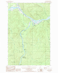Allagash Maine Historical topographic map, 1:24000 scale, 7.5 X 7.5 Minute, Year 1986