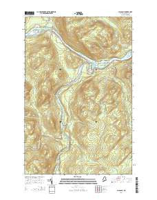 Allagash Maine Current topographic map, 1:24000 scale, 7.5 X 7.5 Minute, Year 2014