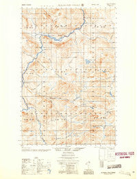 Allagash Falls Maine Historical topographic map, 1:50000 scale, 15 X 15 Minute, Year 1956