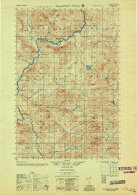 Allagash Falls Maine Historical topographic map, 1:50000 scale, 15 X 15 Minute, Year 1956