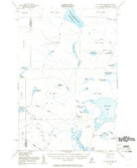 Allagash Lake Maine Historical topographic map, 1:62500 scale, 15 X 15 Minute, Year 1954