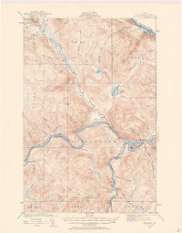 Allagash Maine Historical topographic map, 1:62500 scale, 15 X 15 Minute, Year 1930
