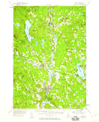 Anson Maine Historical topographic map, 1:62500 scale, 15 X 15 Minute, Year 1955