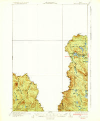 Arnold Pond Maine Historical topographic map, 1:62500 scale, 15 X 15 Minute, Year 1935