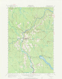 Ashland Maine Historical topographic map, 1:62500 scale, 15 X 15 Minute, Year 1953