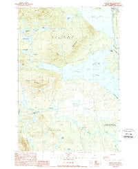 Attean Pond Maine Historical topographic map, 1:24000 scale, 7.5 X 7.5 Minute, Year 1989