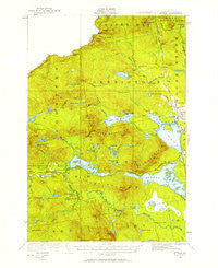 Attean Maine Historical topographic map, 1:62500 scale, 15 X 15 Minute, Year 1925