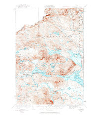 Attean Maine Historical topographic map, 1:62500 scale, 15 X 15 Minute, Year 1923