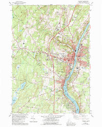 Augusta Maine Historical topographic map, 1:24000 scale, 7.5 X 7.5 Minute, Year 1980