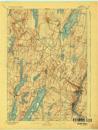 Augusta Maine Historical topographic map, 1:62500 scale, 15 X 15 Minute, Year 1892