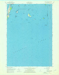 Bailey Island Maine Historical topographic map, 1:24000 scale, 7.5 X 7.5 Minute, Year 1957