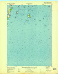 Bailey Island Maine Historical topographic map, 1:24000 scale, 7.5 X 7.5 Minute, Year 1957