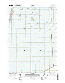 Bailey Island Maine Current topographic map, 1:24000 scale, 7.5 X 7.5 Minute, Year 2014
