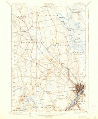 Bangor Maine Historical topographic map, 1:62500 scale, 15 X 15 Minute, Year 1902
