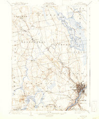 Bangor Maine Historical topographic map, 1:62500 scale, 15 X 15 Minute, Year 1902