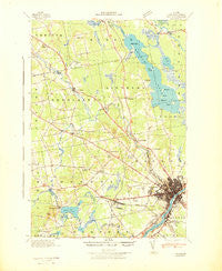 Bangor Maine Historical topographic map, 1:62500 scale, 15 X 15 Minute, Year 1942
