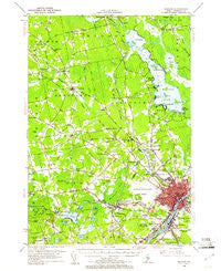 Bangor Maine Historical topographic map, 1:62500 scale, 15 X 15 Minute, Year 1955