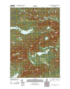 Barren Mountain East Maine Historical topographic map, 1:24000 scale, 7.5 X 7.5 Minute, Year 2011