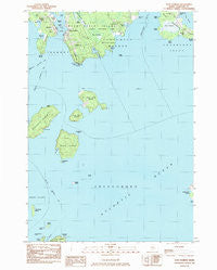 Bass Harbor Maine Historical topographic map, 1:24000 scale, 7.5 X 7.5 Minute, Year 1983
